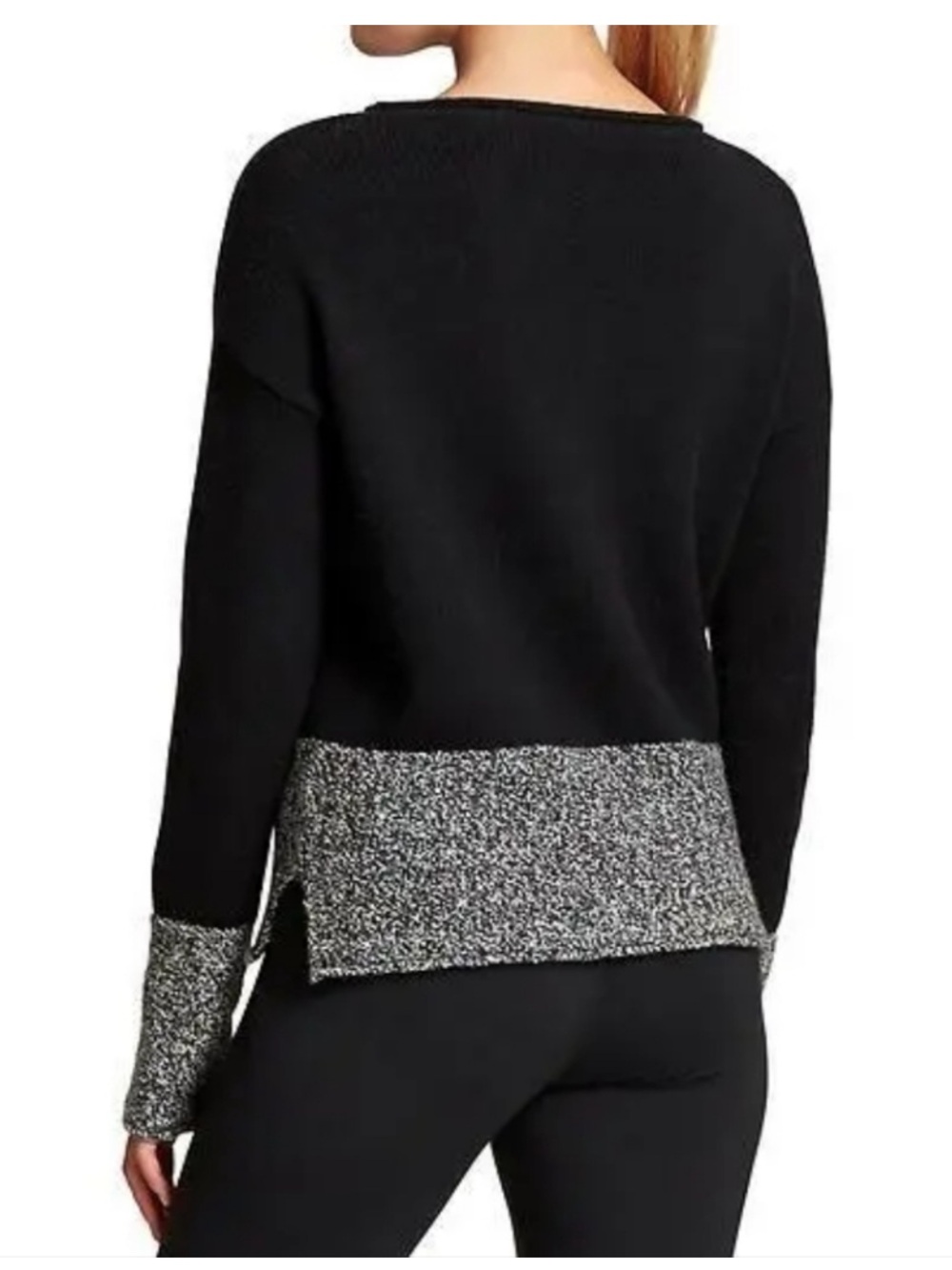 Athleta Brindle Border boat neck sweater